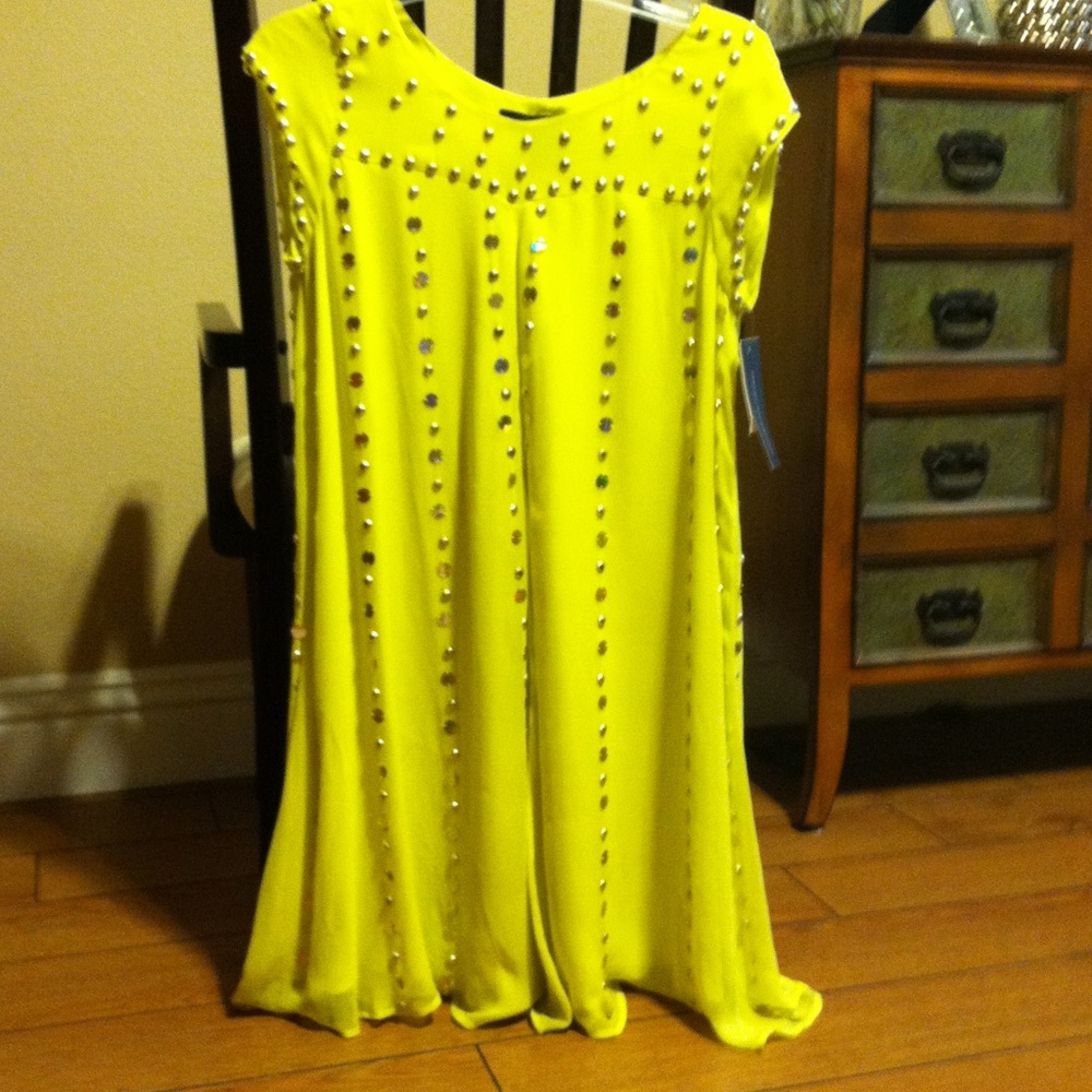 Nordstrom Yellow Detailed Dress!